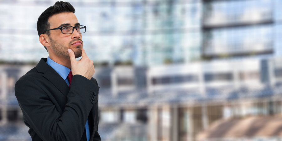 Business Guy Thinking