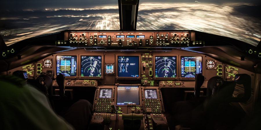 plane cockpit